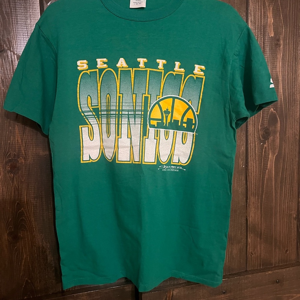 90’s STARTER Seattle Sonics Green Graphic Tee